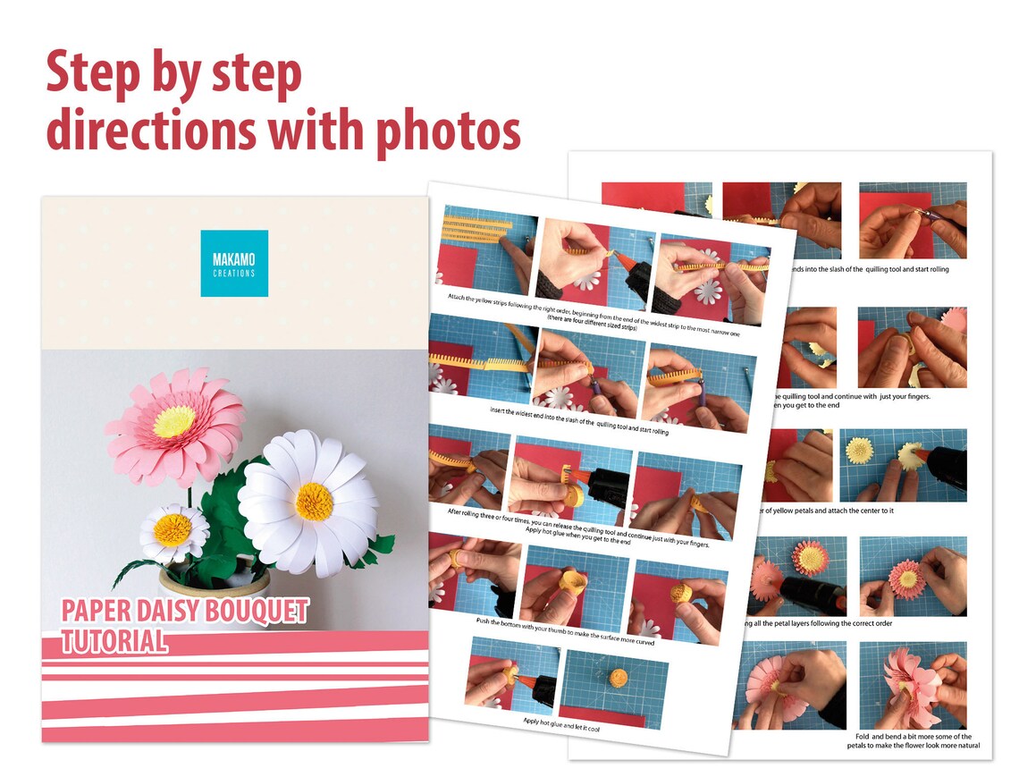 Download 3D Daisy Svg Bundle Paper Flower templates: Gerbera Daisy ...