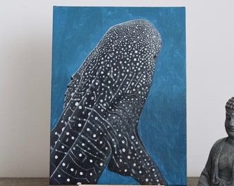 Whale Shark Portrait Painting