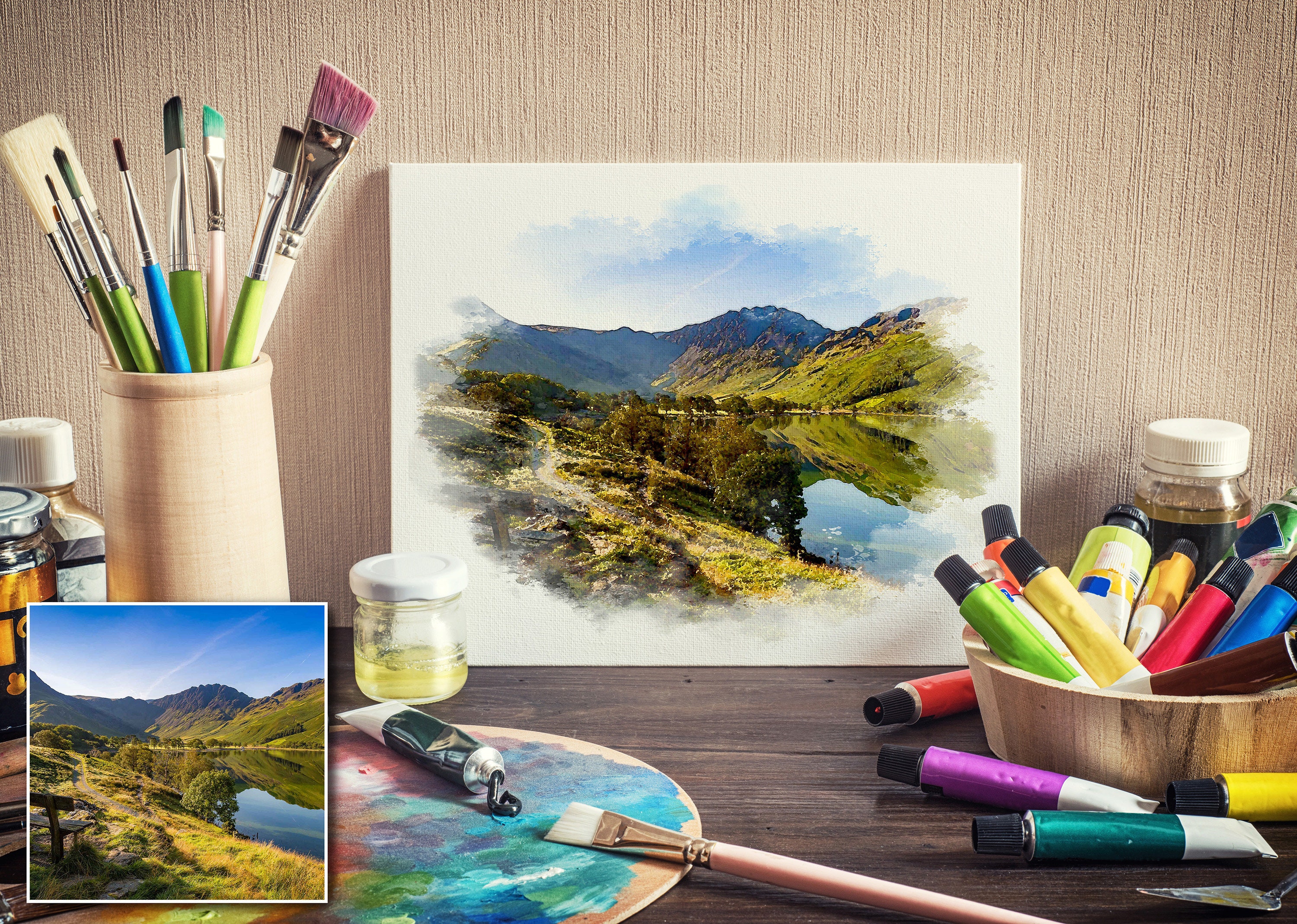 Custom ARTISTS DESK Artwork for Print Any image you like. Etsy