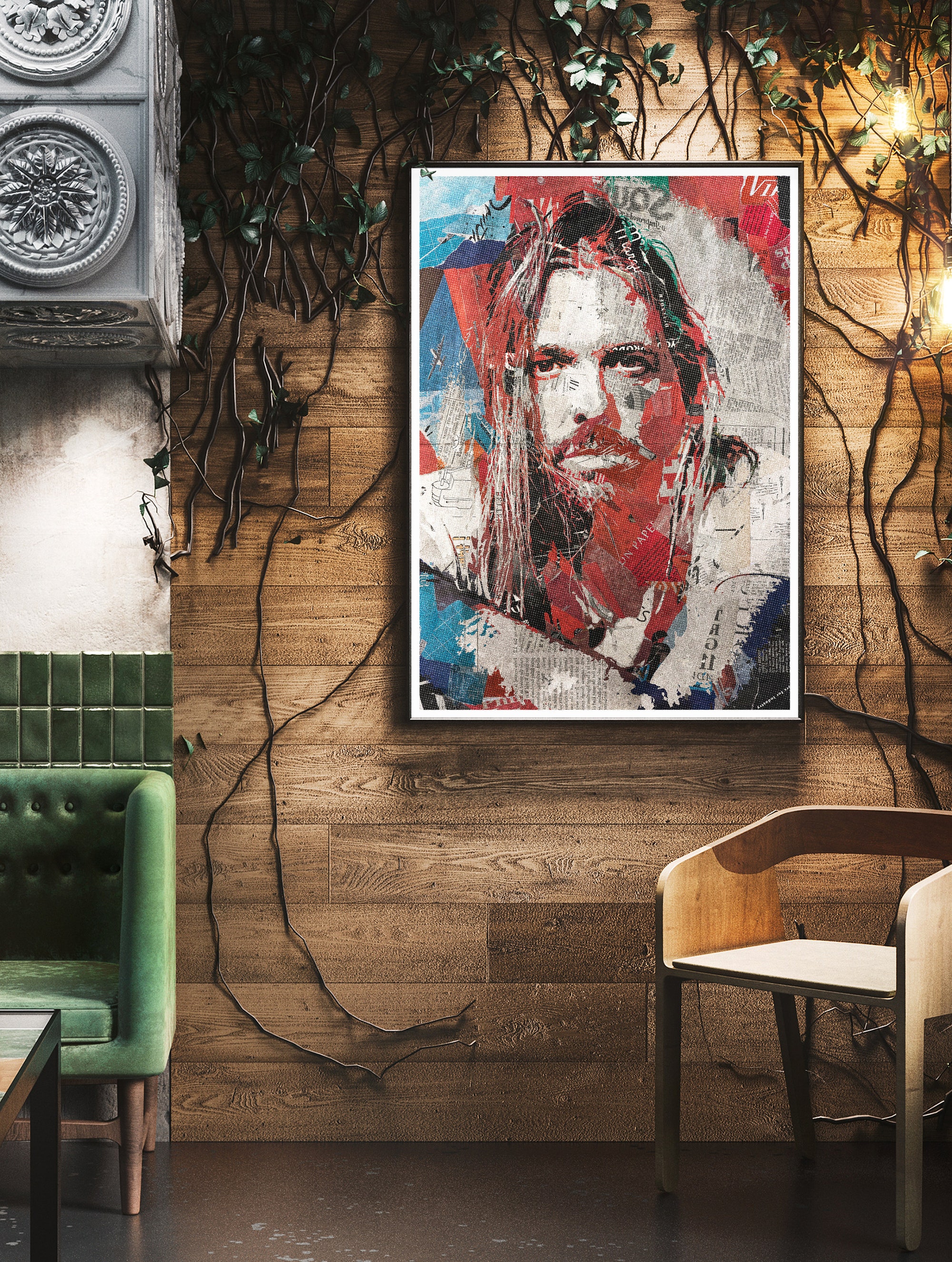 Discover TAYLOR HAWKINS COLLAGE - Unique Premium Matte Vertical Poster