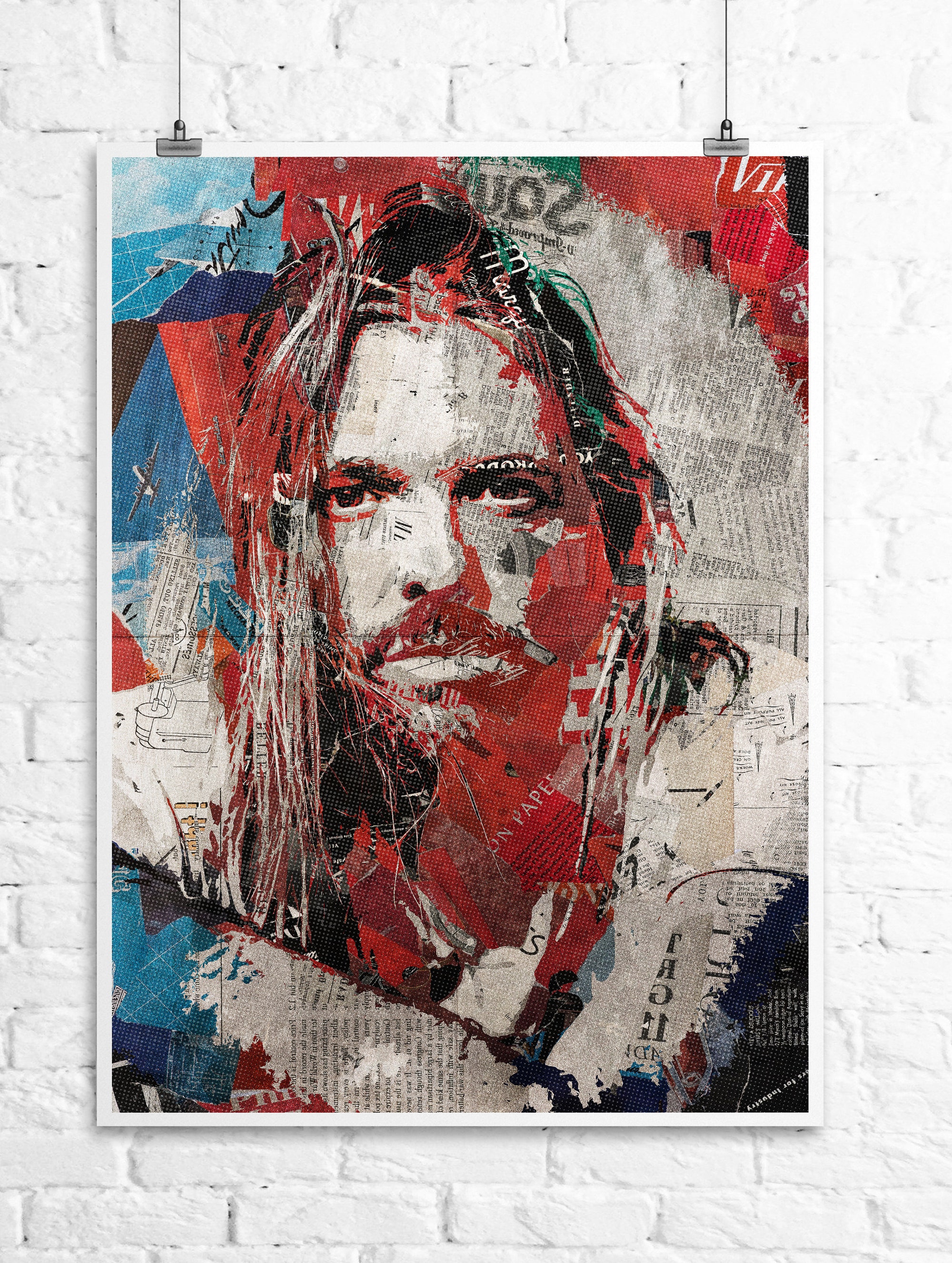 Discover TAYLOR HAWKINS COLLAGE - Unique Premium Matte Vertical Poster