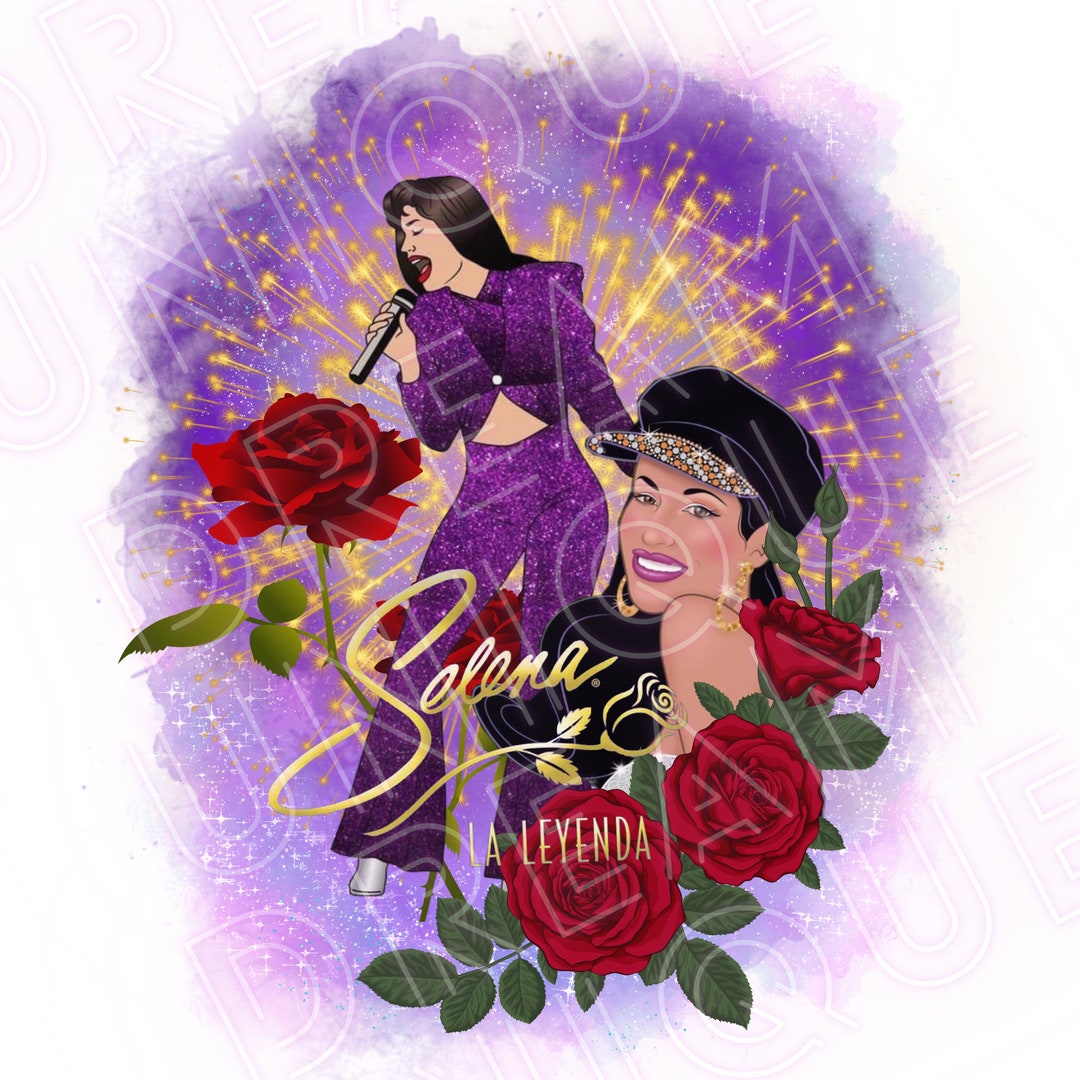 Selena Quintanilla collage PNG file Selena Roses digital - Etsy España
