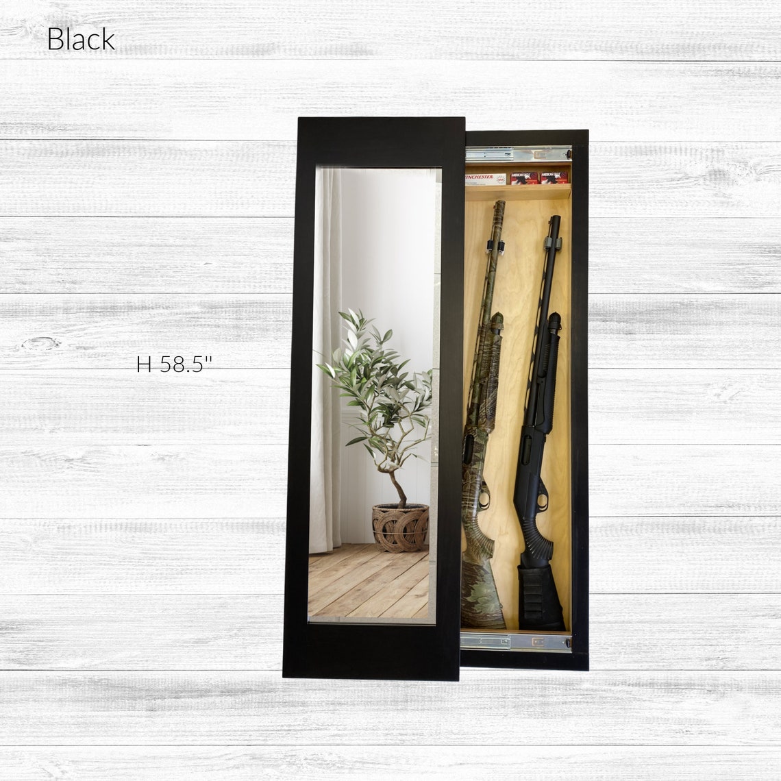 MIRROR SAFE Hidden Storage Mirror Inwall Gun Safe Gun Safe Etsy