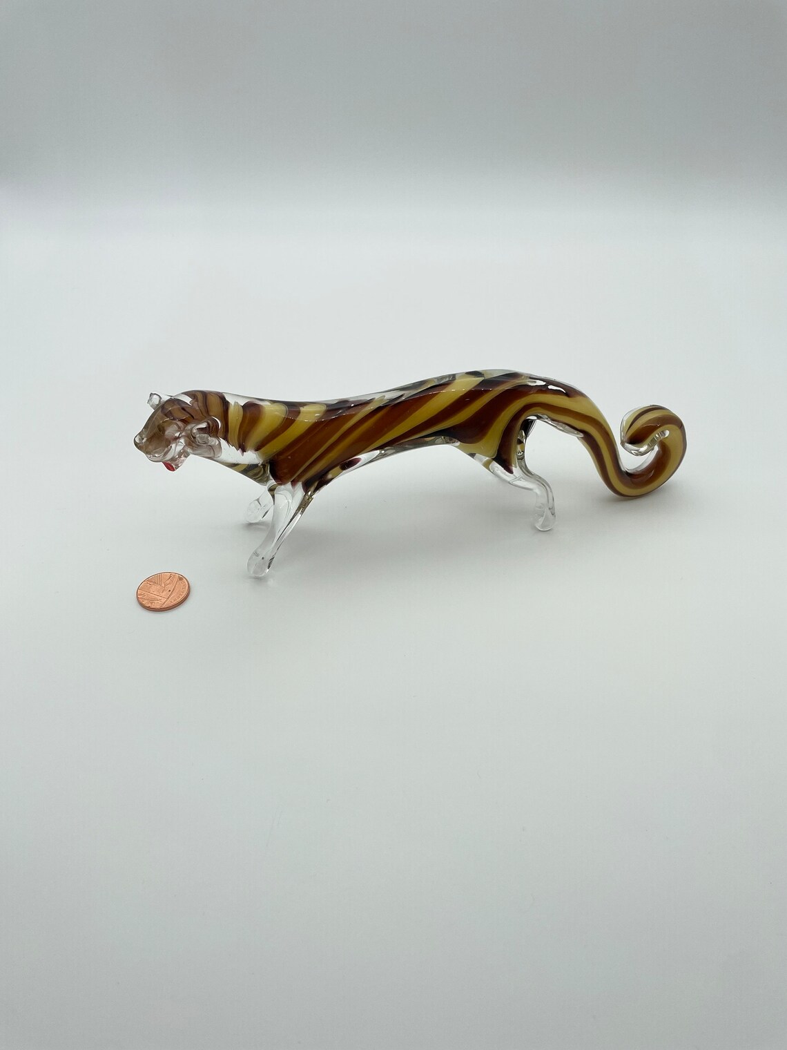 Vintage Murano Animalvintage Glass Zoo Animalvintage Tiger Etsy