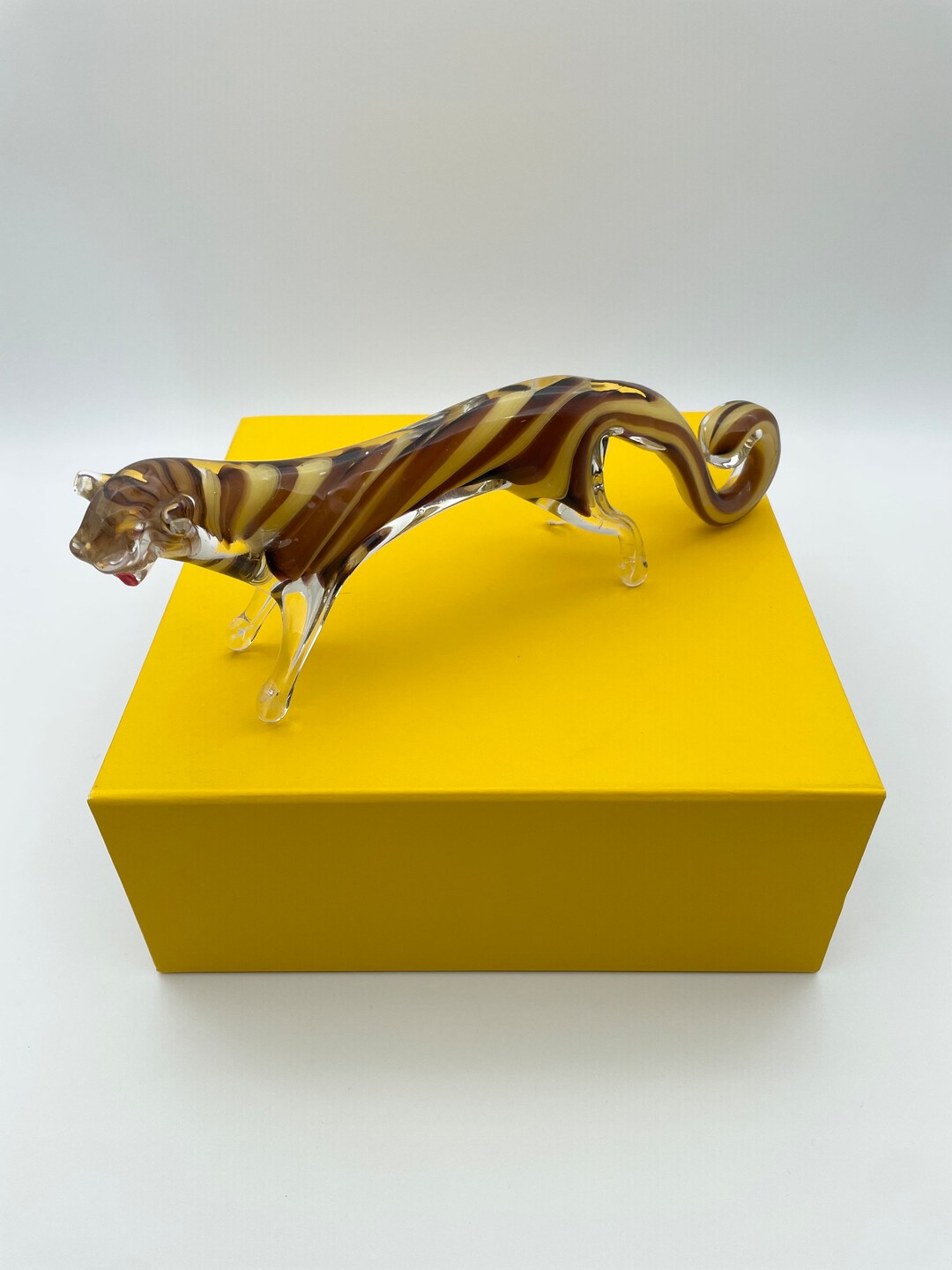 Vintage Murano Animalvintage Glass Zoo Animalvintage Tiger Etsy