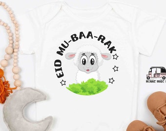 Eid Mubarak Onesie® / Toddler Shirt - Muslim Baby Onesie® - 1st Eid Shirt - Eid Al Adha Onesie® - Eid MuBAArak Shirt - Muslim Clothing