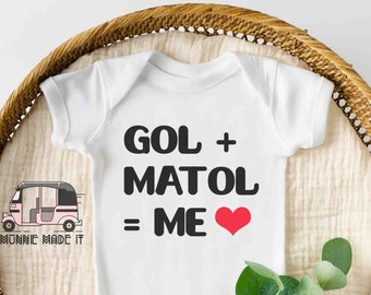 Gol Matol Baby Onesie®  / Toddler Shirt - Desi Baby Shirt - Uncle/ Auntie / Niece / Nephew Baby Onesie® -Hindi / Urdu / Indian Baby Shirt