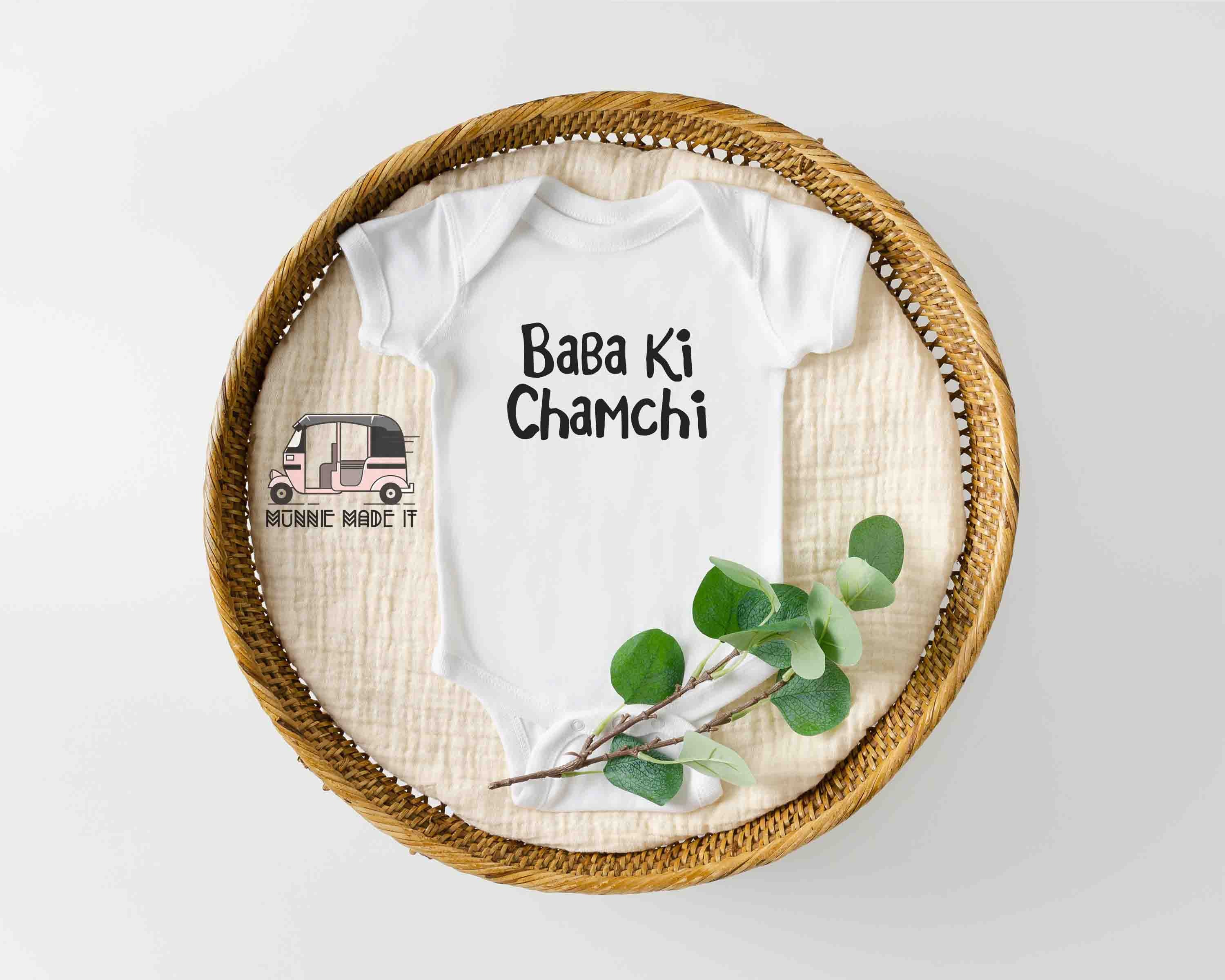 Funny Desi Baby Girl Onesie® name Ki Chamchi Custom Baby - Etsy Funny Desi Baby Girl Onesie® name Ki Chamchi Custom Baby - Etsy