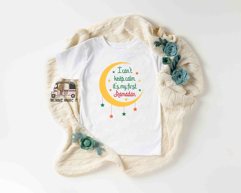 Newborn Baby Gift It/'s My First Ramadan Baby Onesie\u00ae I Can/'t Keep Calm 1st Ramadan Shirt Muslim Baby Onesie\u00ae Muslim Kids Clothing