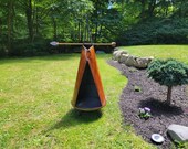 Teepee Inspired Steel chiminea Arrow Fire Poker - One of a Kind