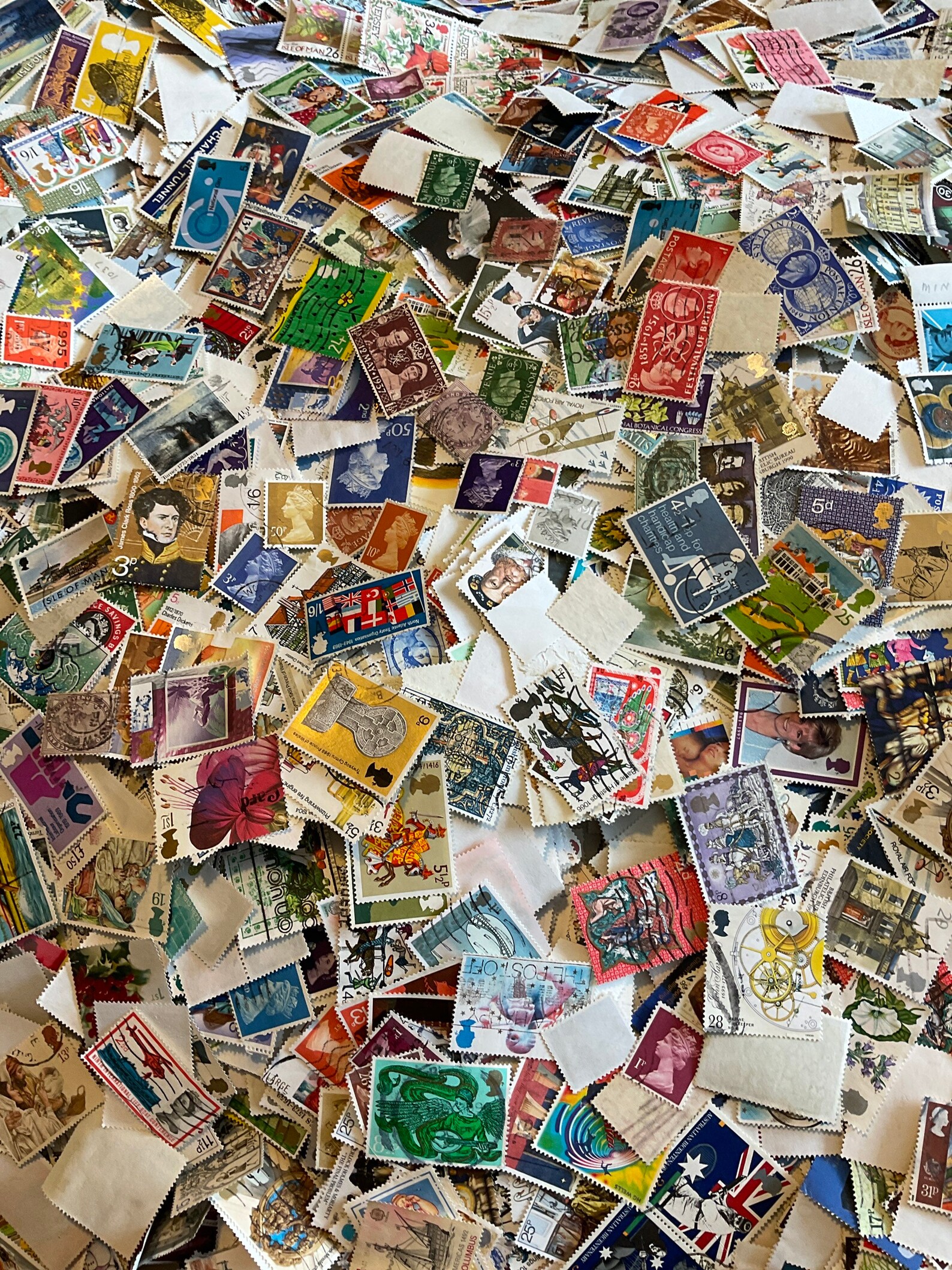 GB Commemorative Stamps 1000 stamps NEW STOCK picked at random Etsy
