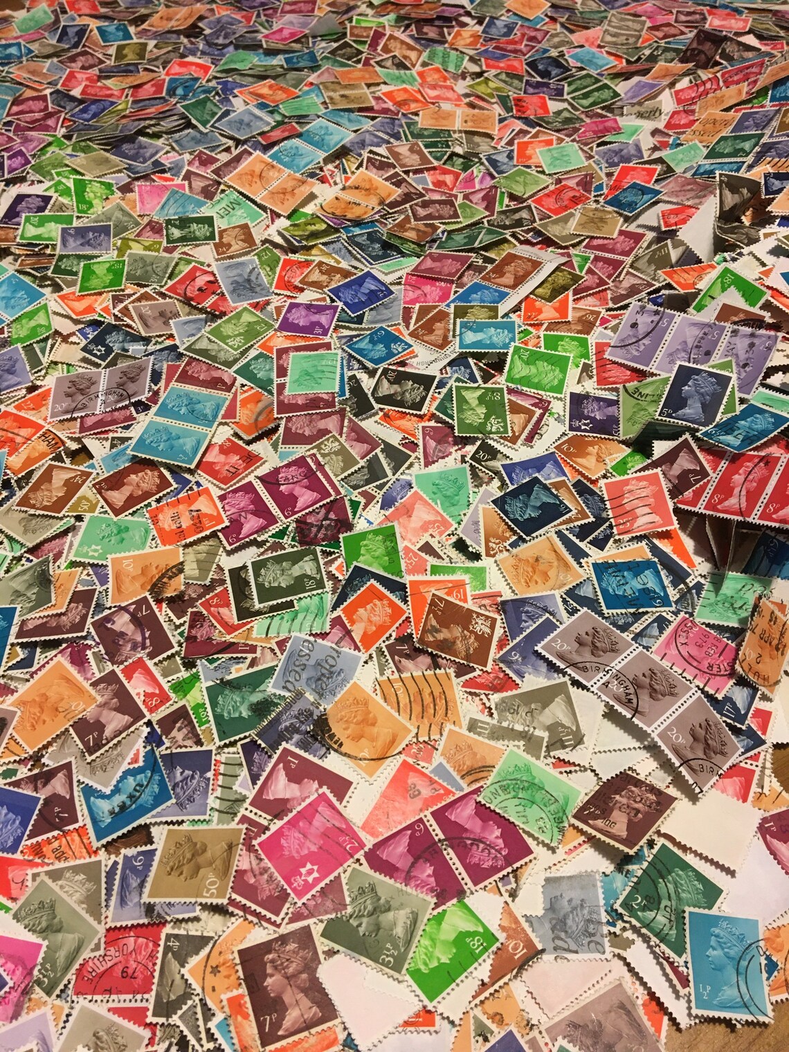 Machin Definitive stamp selection 200 stamps picked at random Etsy