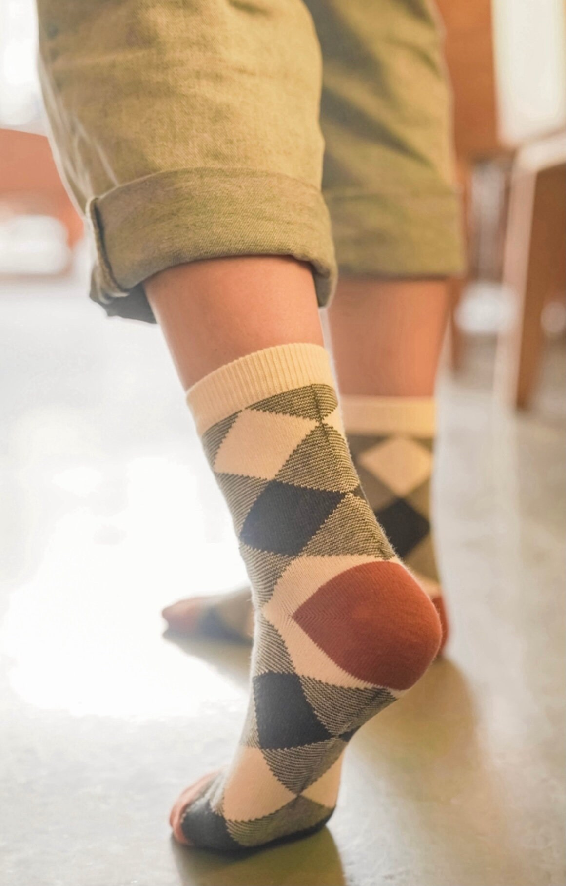 Handmade Diamond Pattern Socks Fashion Socks Women Socks Etsy UK