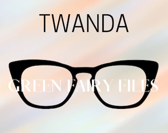 Twanda Hybrid Glasses Topper Digital SVG File for Magnetic Pair of Glasses