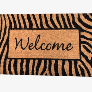 Homenmore Out Door Natural Coir mat Indoor and Outdoor 18&quot; x 30&quot; - Welcome Coir Door Mat