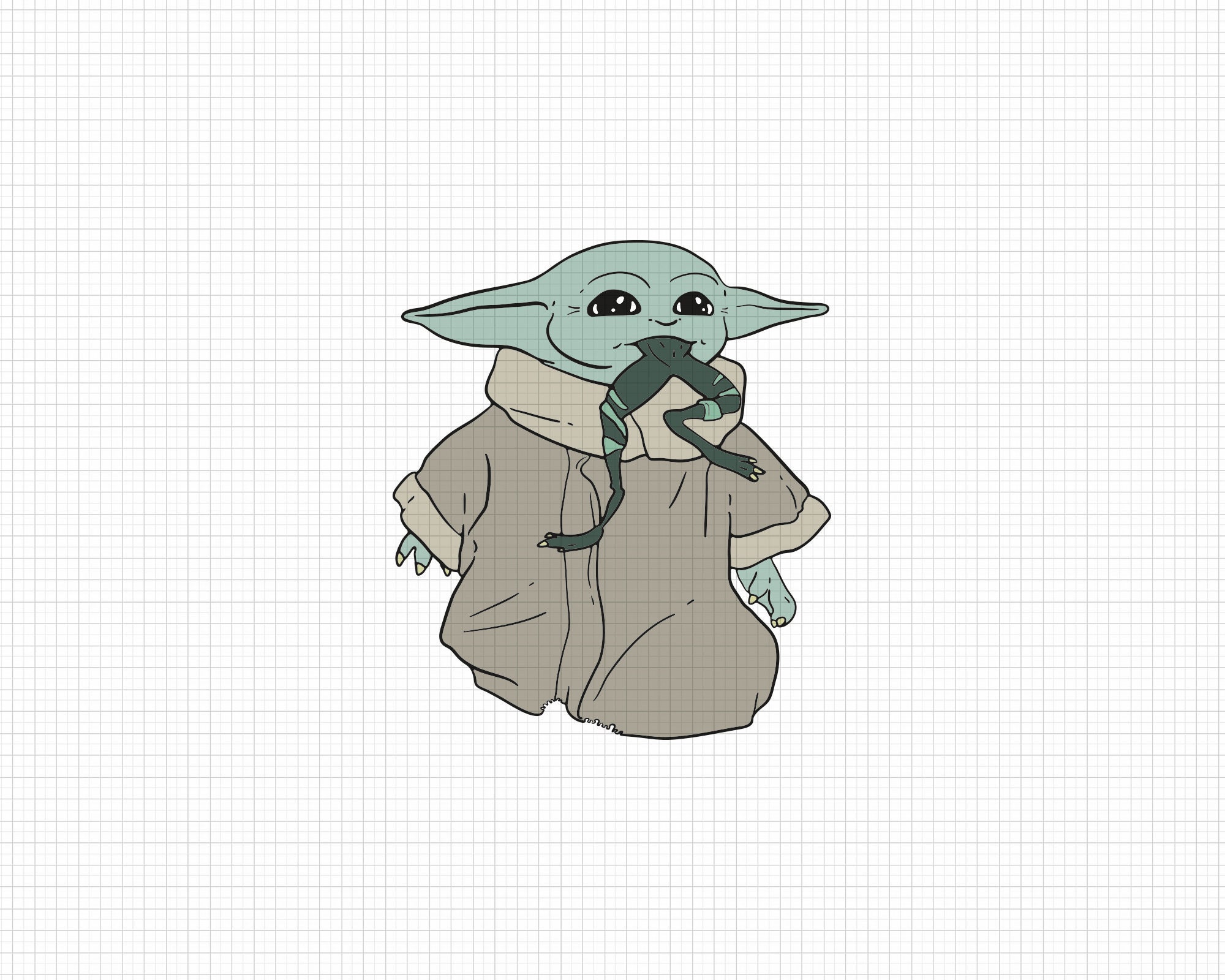 Baby Yoda Frog Digital Art Downloadable Printable Mandalorian Etsy Baby Yoda Frog Digital Art Downloadable Printable Mandalorian Etsy
