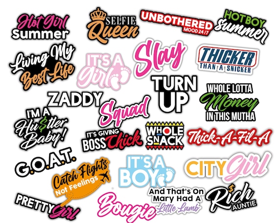 24 Photo Booth Props | 360 Photo Booth | Digital Downloads | PNG Files | Printable Props