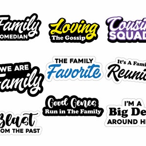 Family Reunion Digital Photo Booth Props PNG, Instant Download, Photo Booth Props,  Printable Photo Booth Props, Event Photo Booth Props