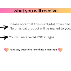 24 Photo Booth Props | 360 Photo Booth | Digital Downloads | PNG Files | Printable Props image 2