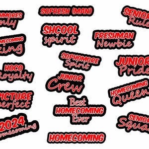 Red Homecoming Photo Booth Props PNG,  Digital downloads, Printable Photo Booth Props,  party decorations