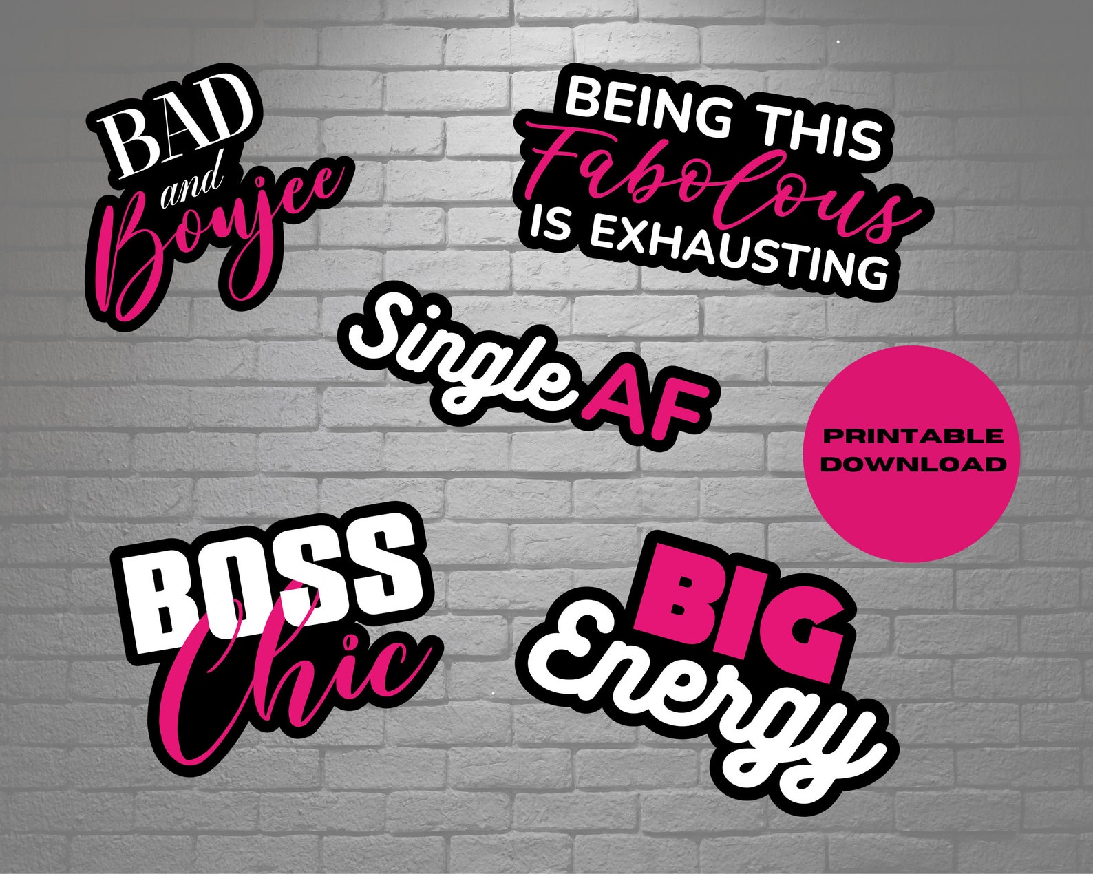 Photo Booth Props, Instant Download Photo Booth Props, Digital