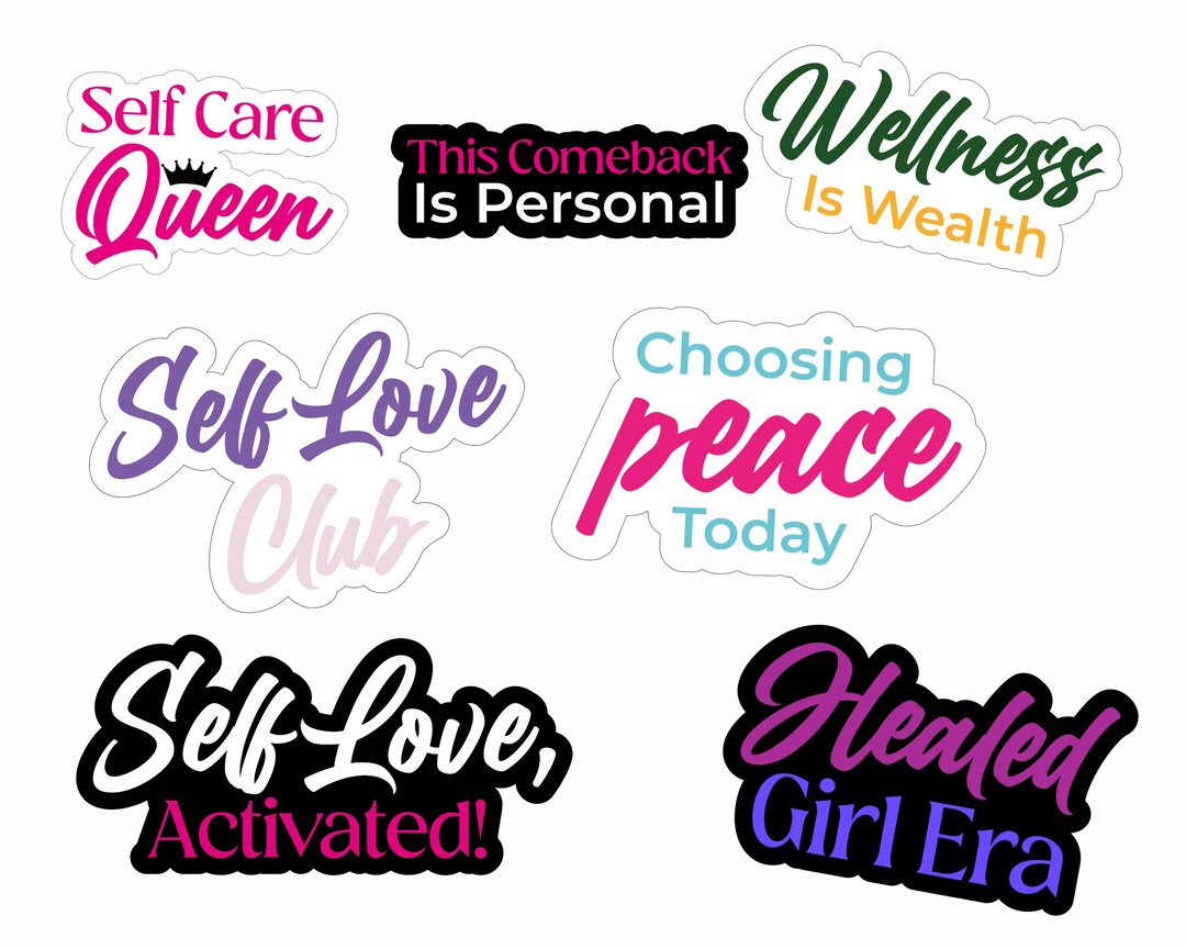 Self Love Photo Booth Props PNG | Digital Downloads | Printable Photo ...