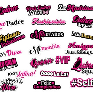 Spanische Quitte Photobooth Requisiten, Quinceaño Partydekoration, Sweet 16 Photobooth Accessoires