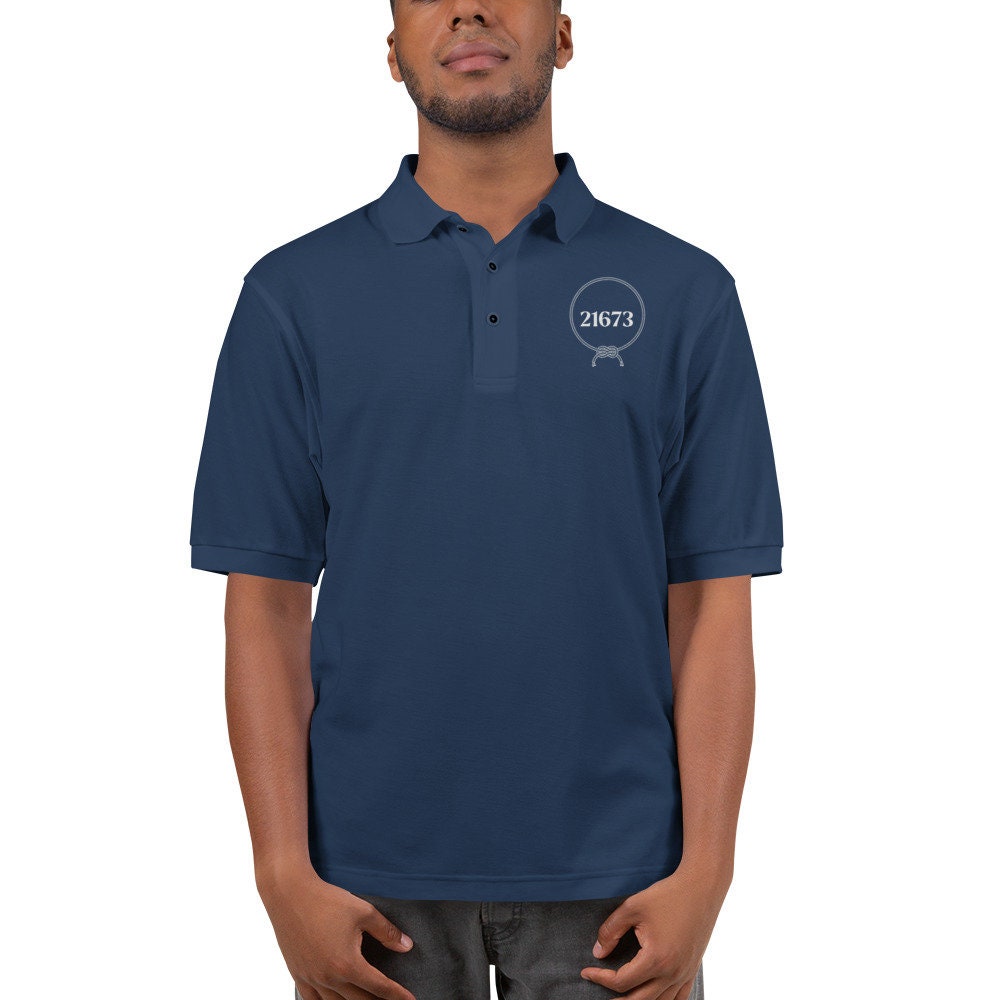 Discover 21673 Trappe, Maryland // Embroidered Men's Premium Polo