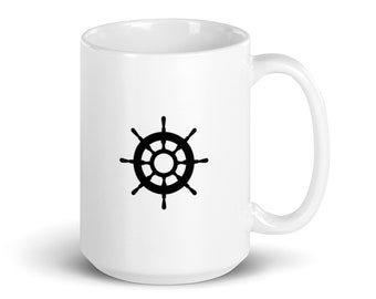 Fair Winds and Following Seas // White glossy mug