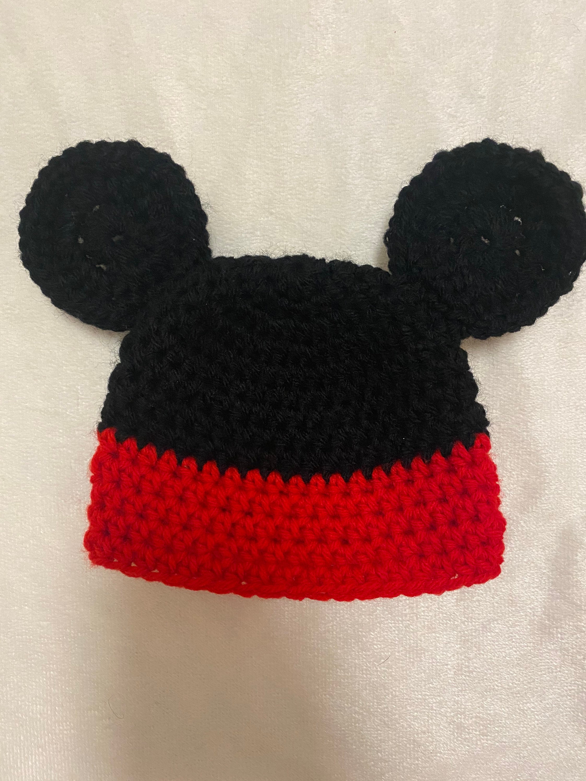 Mickey Mouse Ears Hat Beanie Baby 