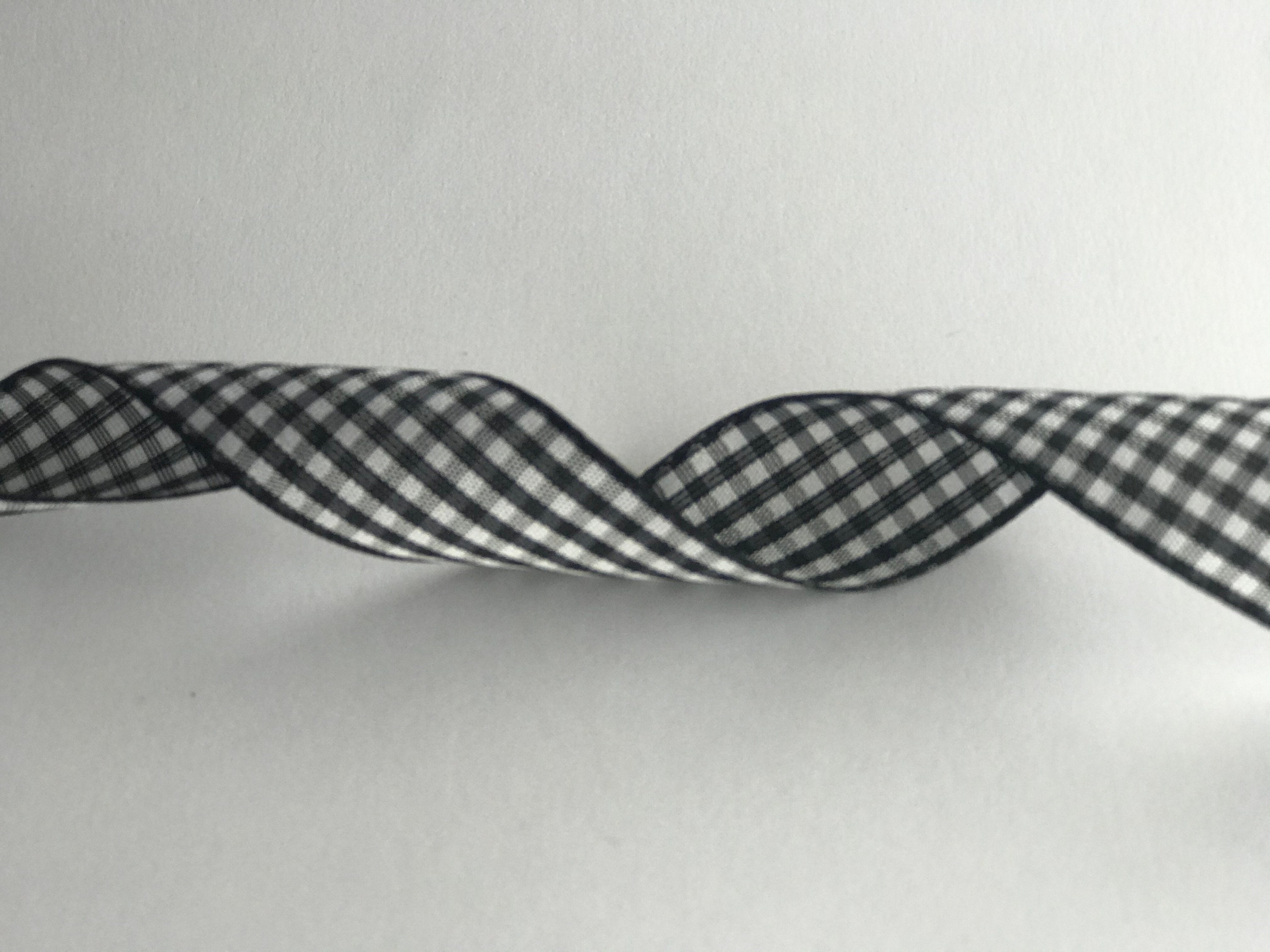 Black and White Gingham Ribbon 25mm Sold per Metre | Etsy