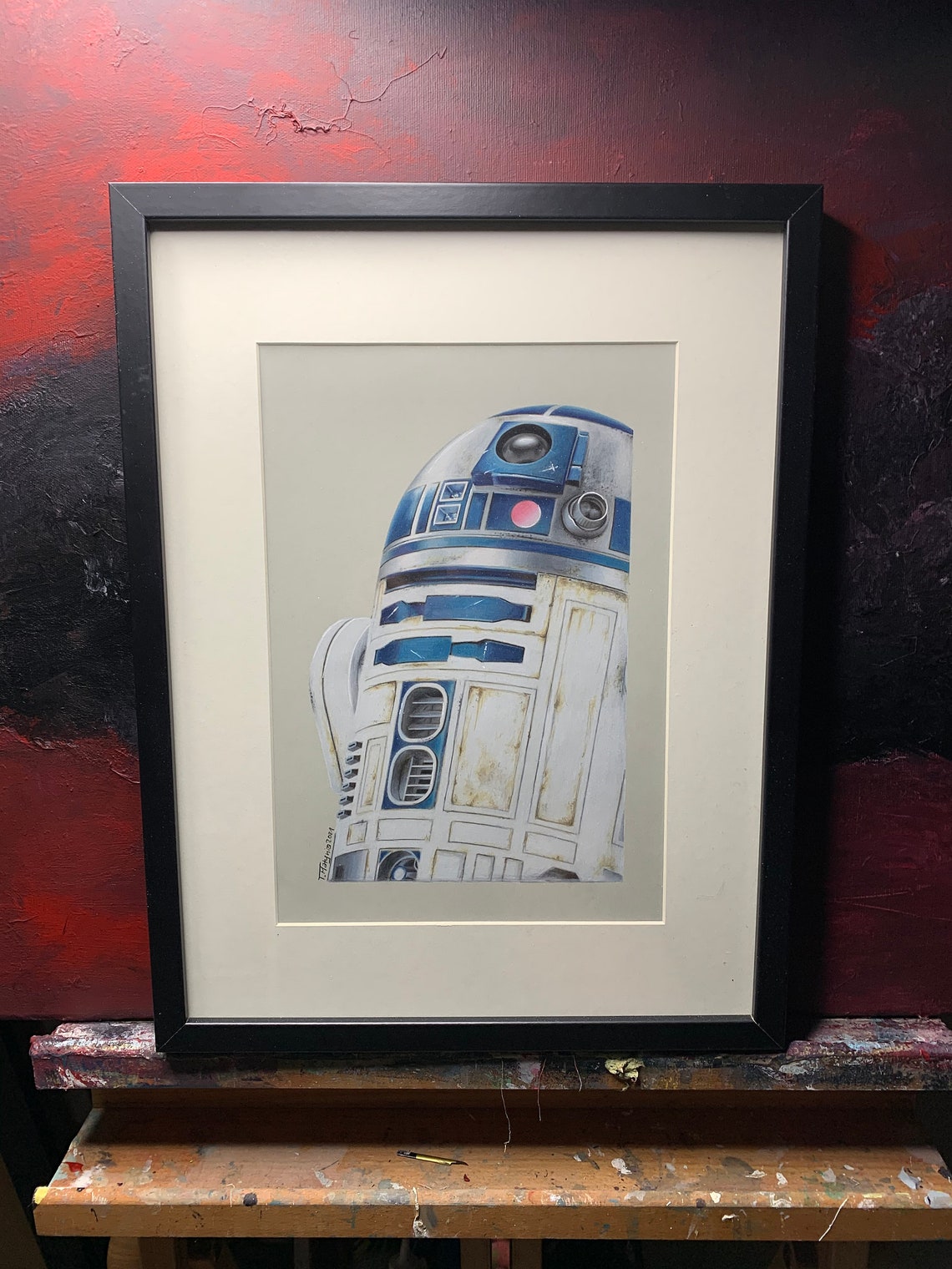R2D2 Art Print Star Wars Disney Artwork Drawing Star | Etsy