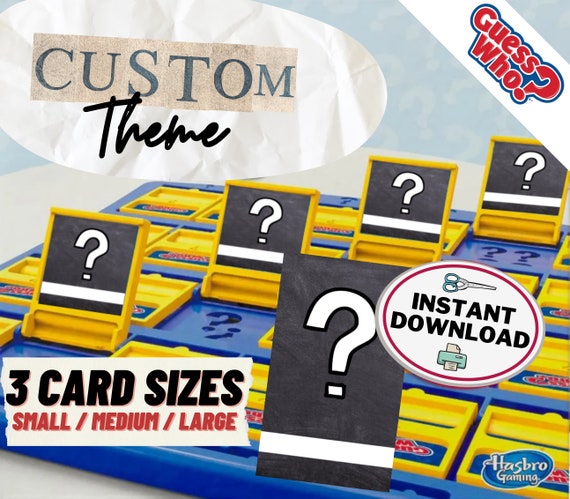 Custom Guess Who Game Cards Printable Game Pieces for Guess | Etsy