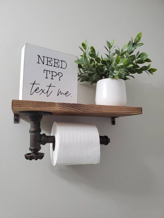 Toilet Paper Holder Bathroom Loo Roll Holder, Kitchen Roll Paper Wooden  Holder Bathroom Toilet Paper Roll Tissue Rack Home Kitchen Tool Table  Tissue