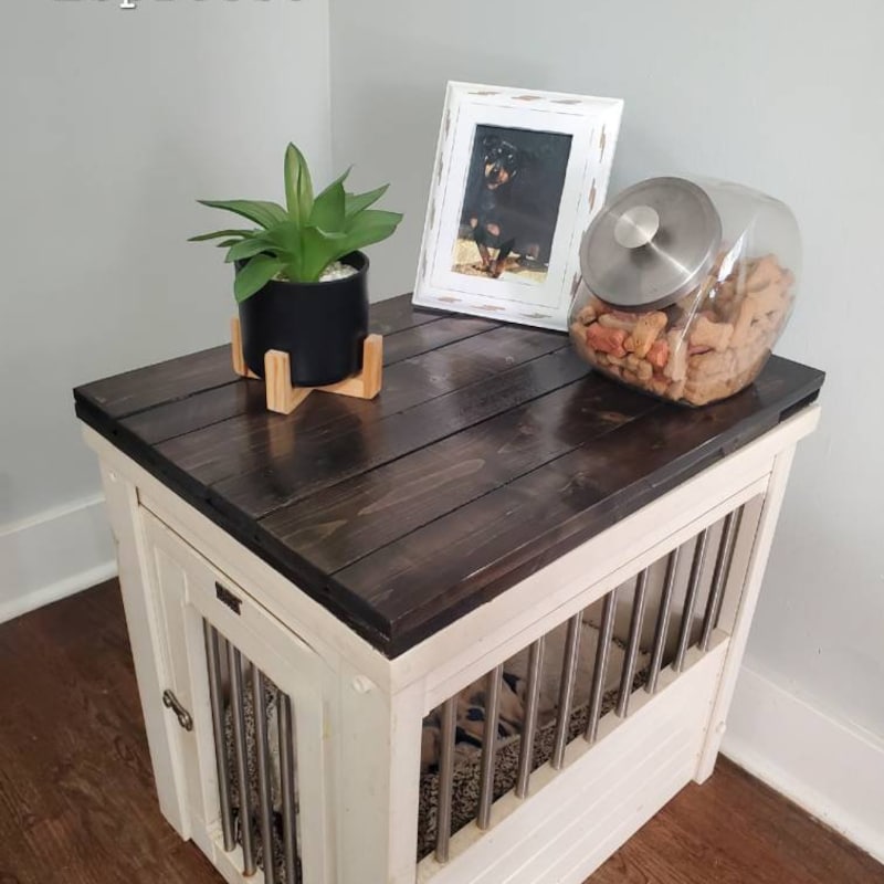 Picture Idea: Dog Crate End Table