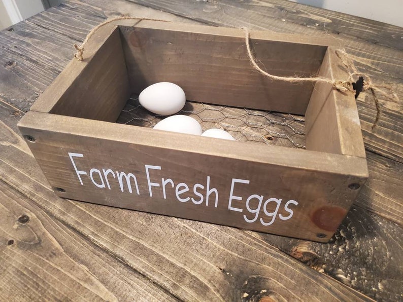 Farm Fresh Egg Basket Egg Holder Chicken Coop Eggs Chicken Etsy