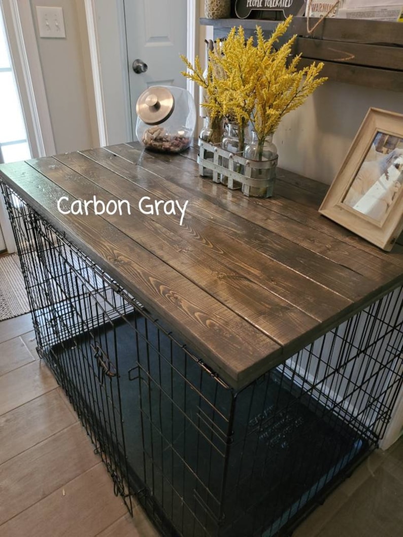 Dog Kennel Tray Kennel Topper Dog Crate Furniture Wooden Etsy