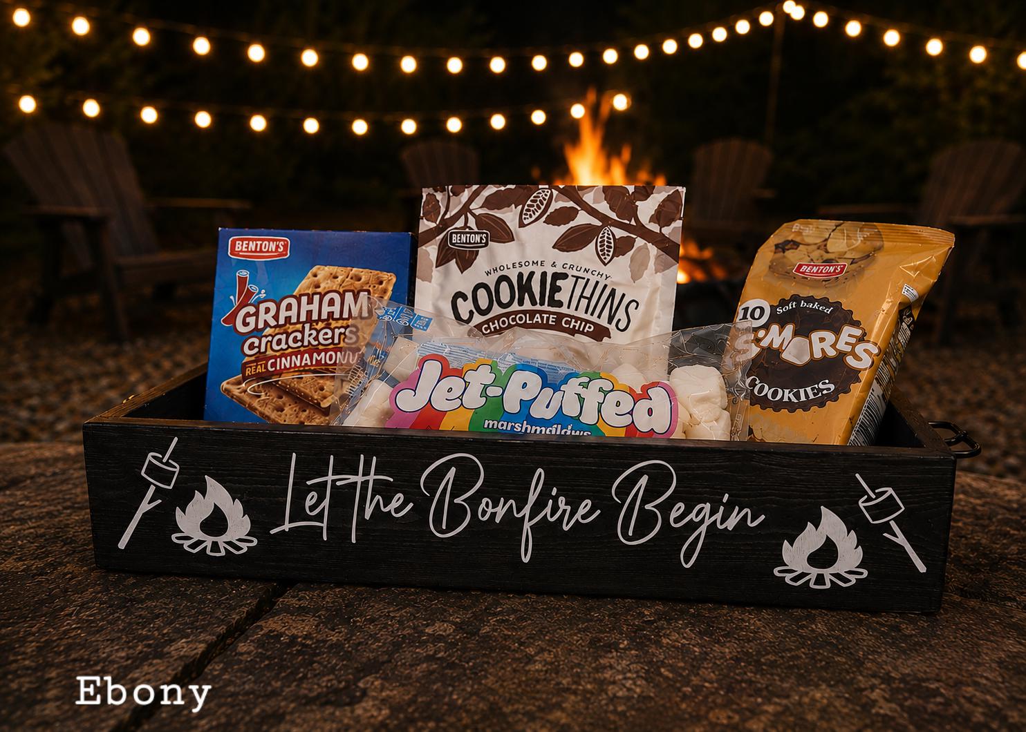 Bonfire Snack Box: Fire Pit Caddy, Outdoor Gift - Etsy