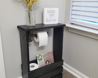 Bathroom Toilet Paper Storage Shelf, Bathroom Storage, Bathroom Decor, Bathroom Shelf, Vacation Rental Furniture, Coastal Decor, Furniture