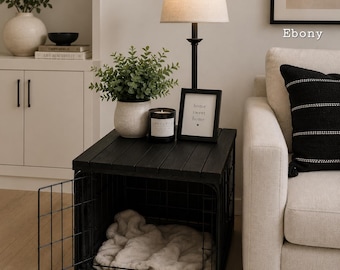 Dog Kennel Wood Table Top, Cage Topper Tray, Kennel Top Wooden Tray