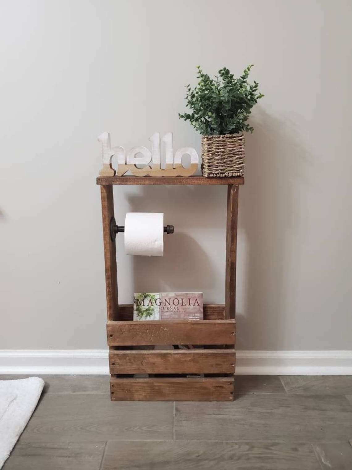 Bathroom Toilet Paper Holder Magazine Holder Bathroom Decor - Etsy