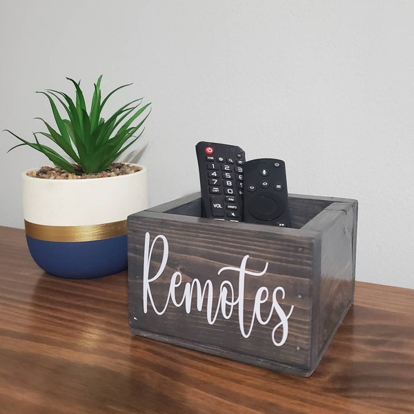 Remote Control Caddy, Remote Box, Remote Controller Box, Wooden Box, Coffee Table Decor, Farmhouse, Christmas Gift, House Warming Gift