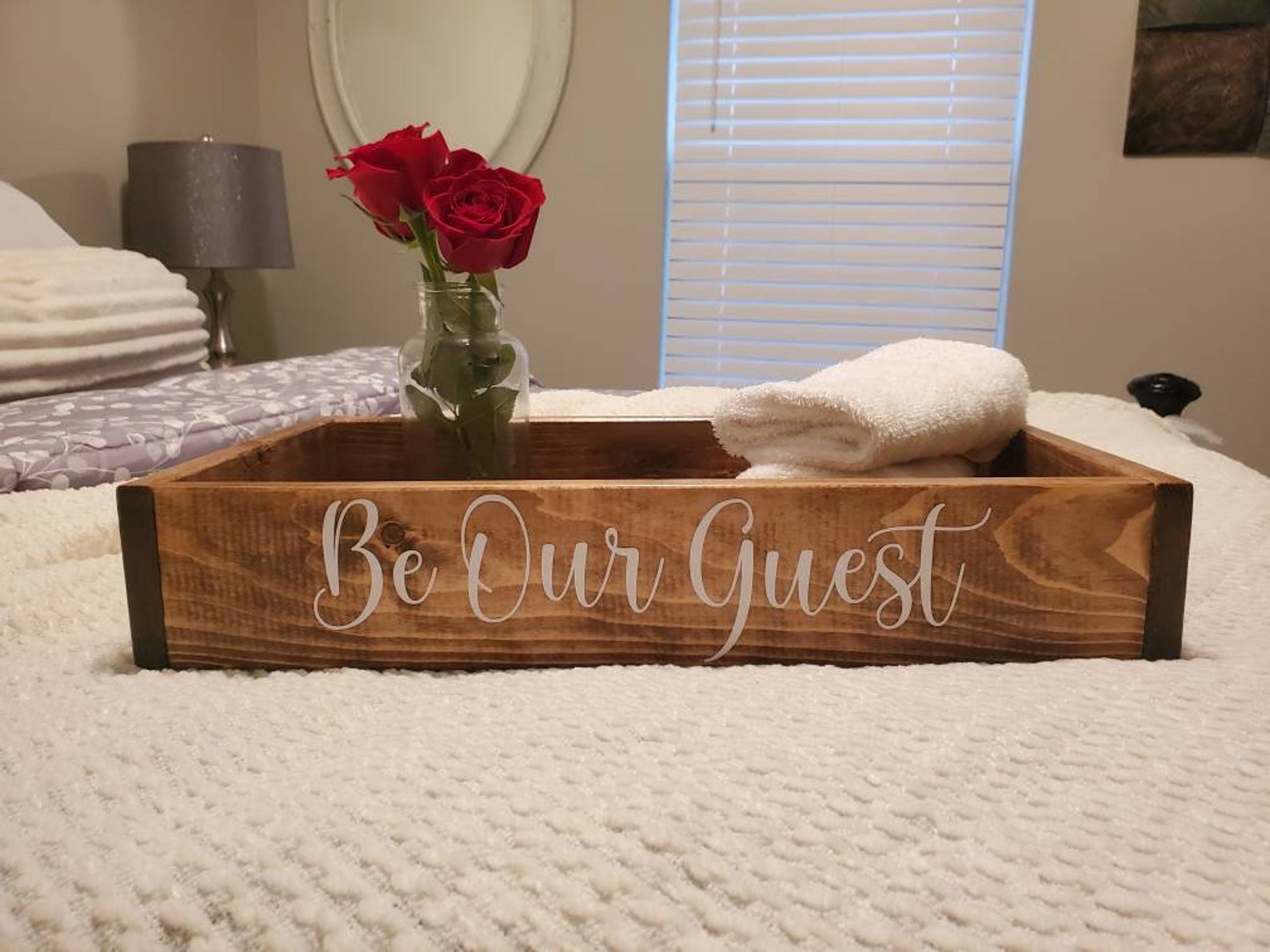 Guest Bedroom Tray Spare Bedroom Bed Tray Storage Tray Etsy