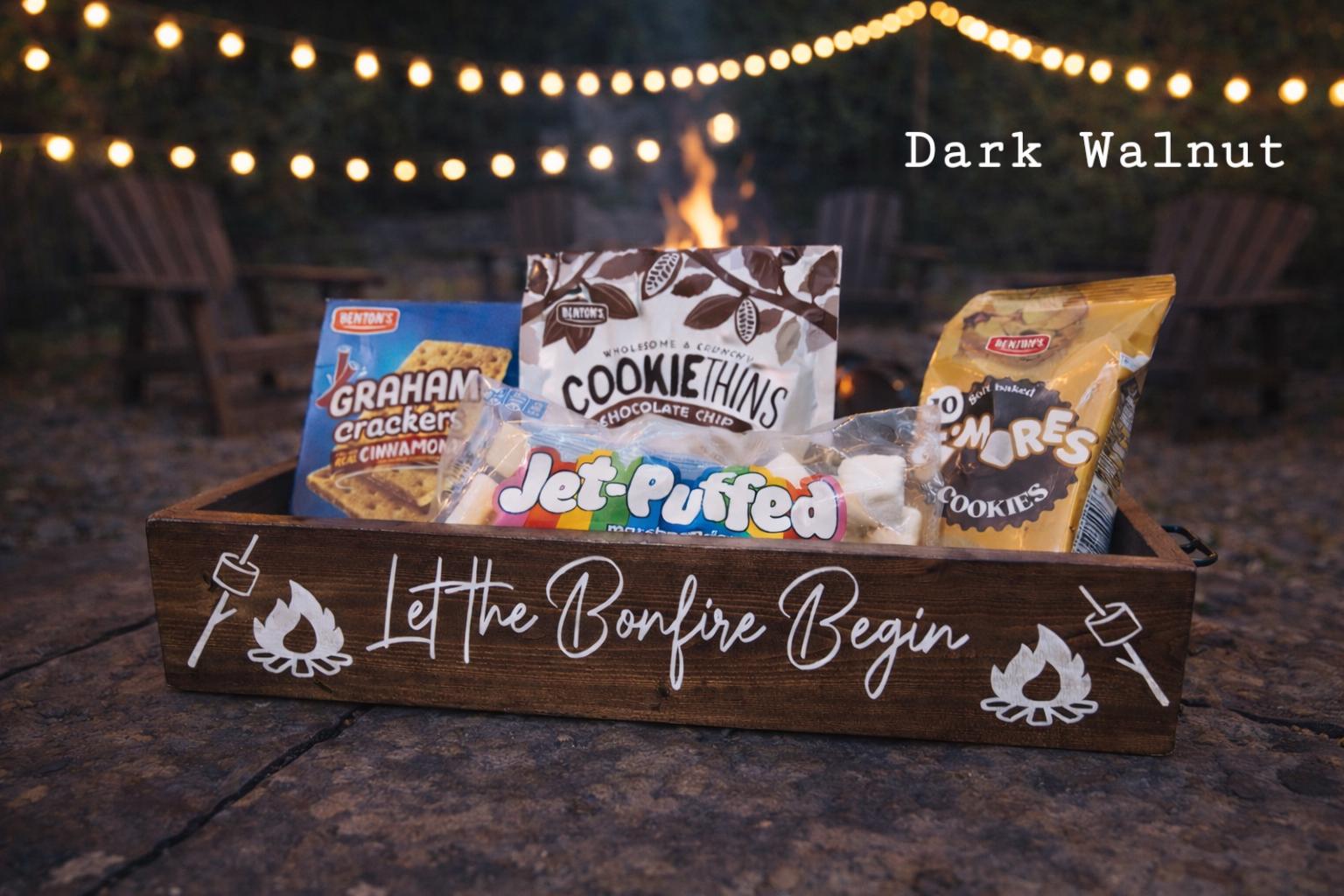 Bonfire Snack Box: Fire Pit Caddy, Outdoor Gift - Etsy