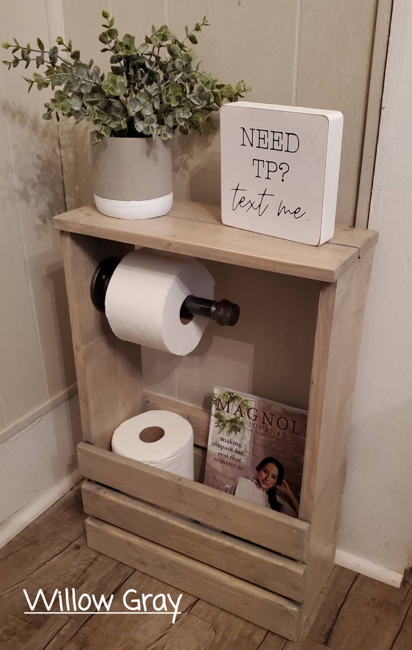 Bathroom Toilet Paper Storage Shelf Bathroom Storage - Etsy