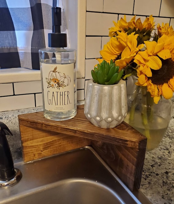 Sink Shelf Wood Kitchen Shelf Kitchen Organizer Over Sink Shelf Farmhouse  Kitchen Space Saver Countertop Shelf Mother's Day 