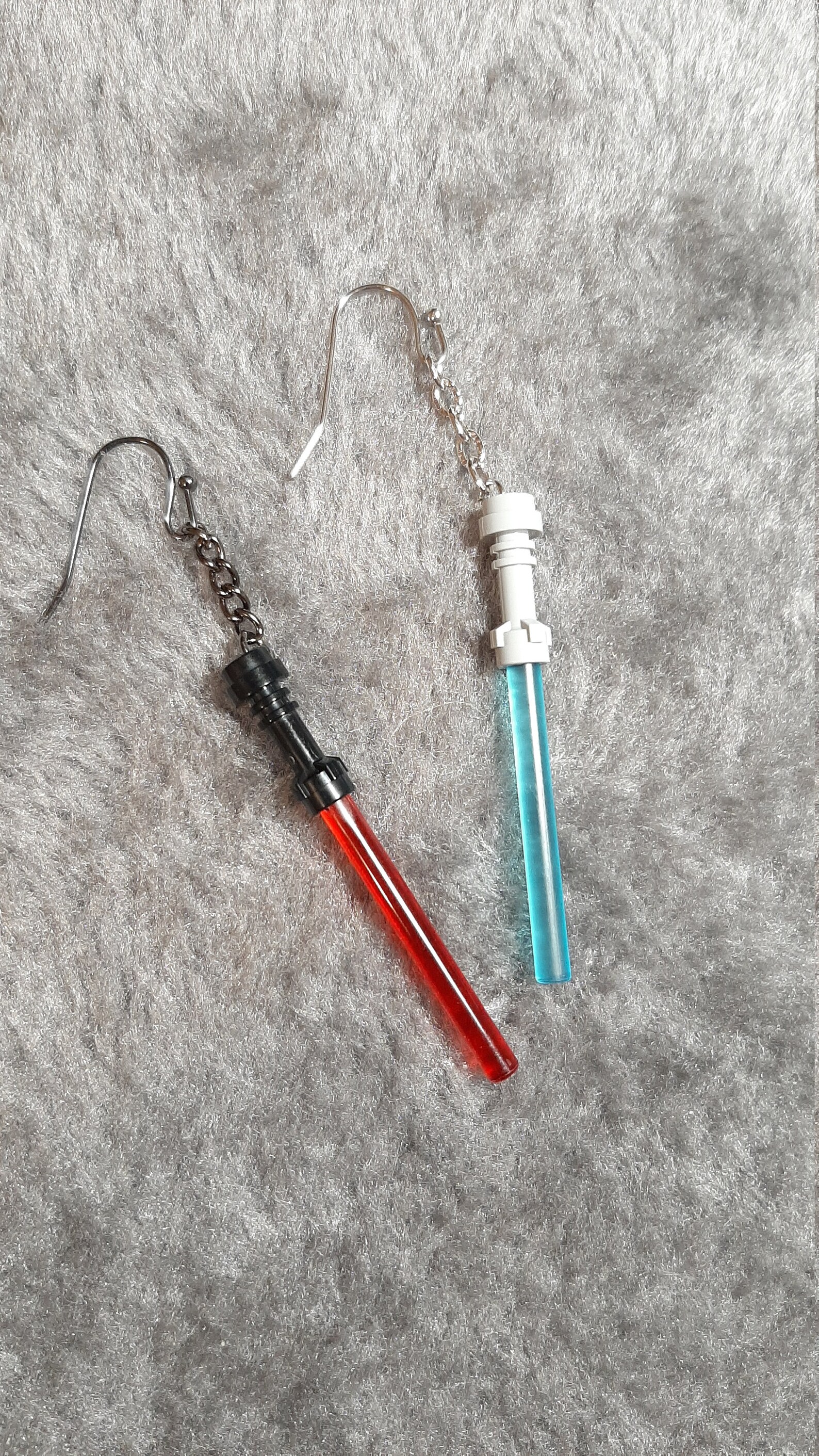 Lightsaber Blue n Red Earrings/Dueling Lightsaber Etsy