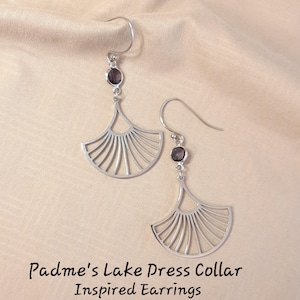 Padme Lake Dress Inspired Earrings/ Star Wars Cosplay/Padme Amidala Jewelry/Padme Cosplay-Disneybound/Star Wars Inspired Earrings/Handmade