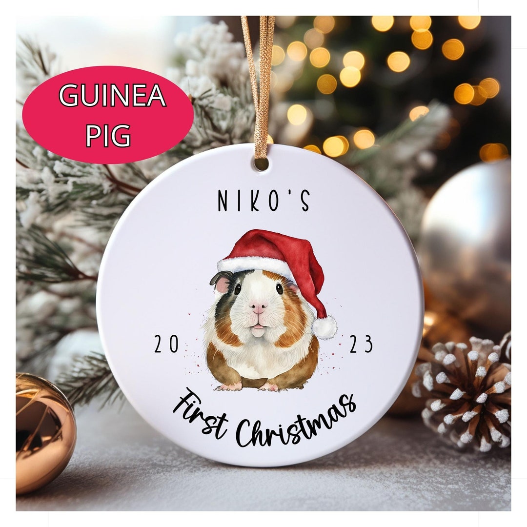 Photo inspiration: Picture Idea: Personalized Guinea Pig First Christmas Ornament Guinea Pig Gifts