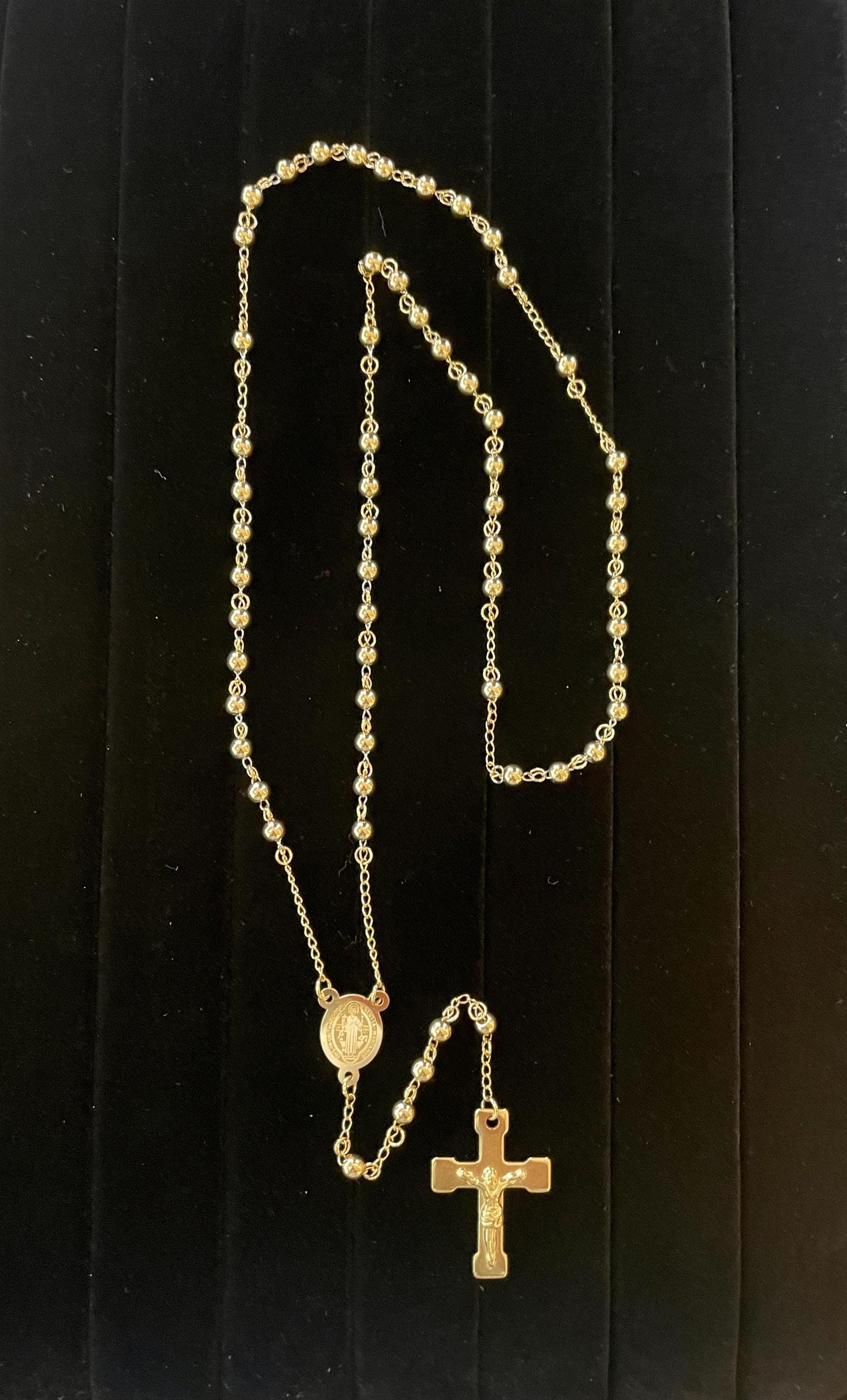 Gold Rosary 10k - Etsy Gold Rosary 10k - Etsy